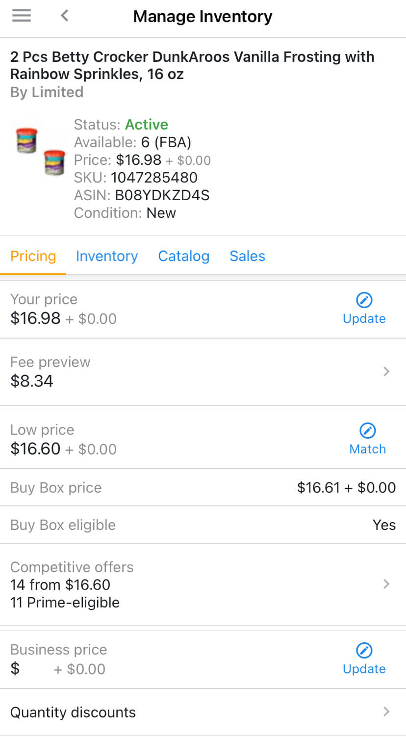 manage inventory